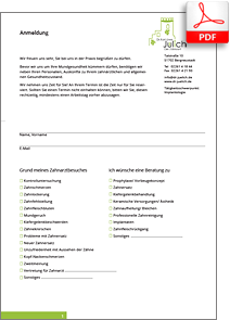 Download PDF 265 KB Anamnesbogen Praxis Dr. Jülich Bergneustadt